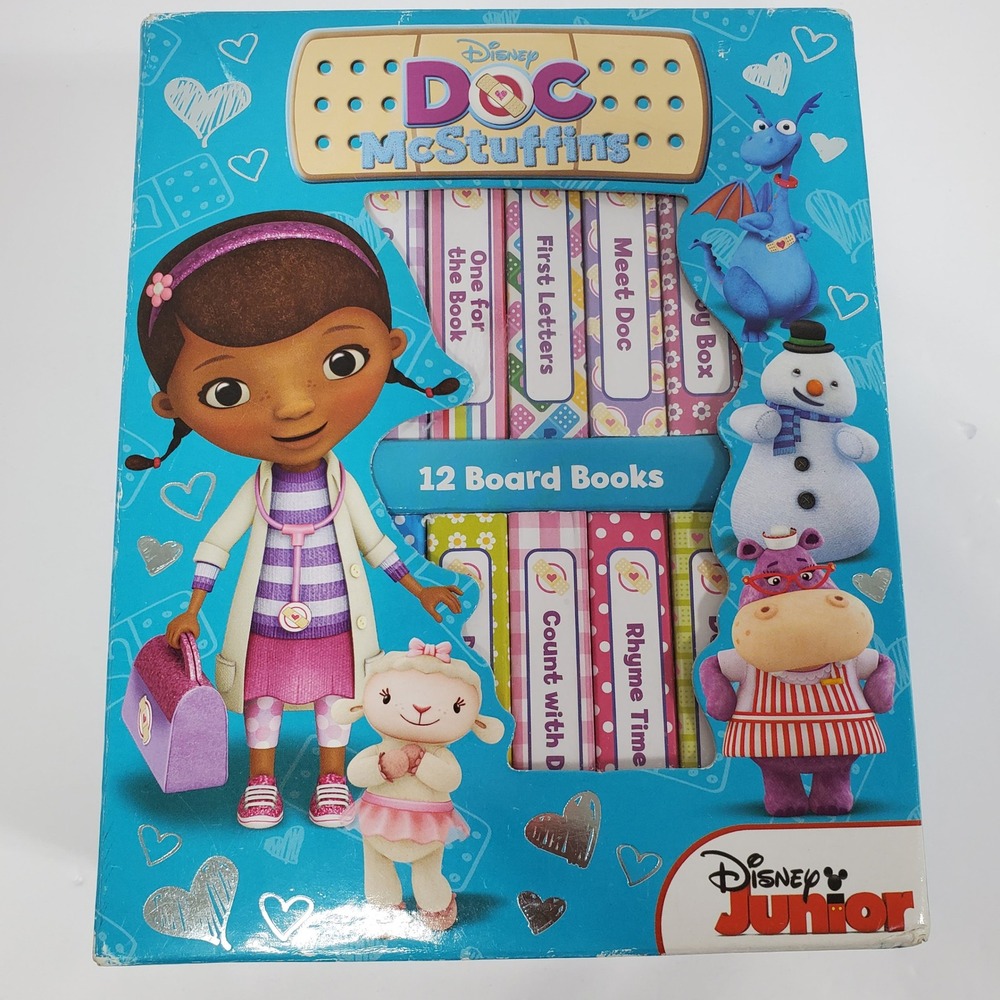 My First Library 12 Childrens Board Books Disney Junior Doc McStuffins Hardcover